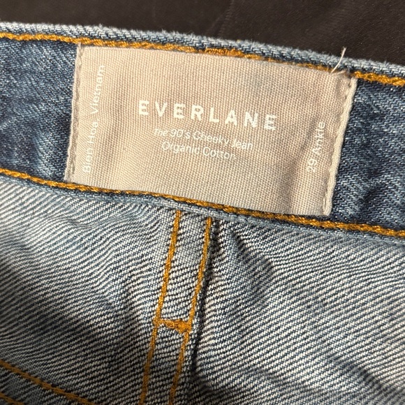 Everlane The 90s Cheeky Jean Women's Organic Cotton Button Fly 29 Ankle Jeans - Picture 6 of 6